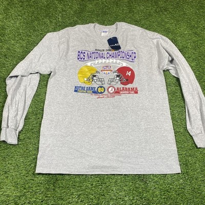 Alabama Crimson Tide National Championship 2013 Shirt Mens Large Ncaa Gray NWT