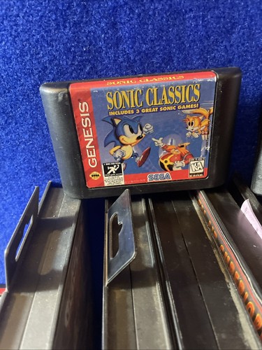 SEGA GENESIS WITH 11X GAMES SONIC ARCADE POWER STICK TESTED **SEE DESCRIPTION** - Picture 9 of 22