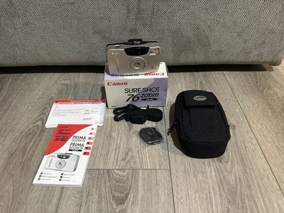 Canon Sure Shot 76 Zoom Point w/ Camera Bag And Original Box/Inserts - TESTED!