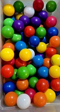 80 Balls for Ball Pit 2.5" Plastic Crush Proof Phthalate  BPA Free 9 Colors Toy