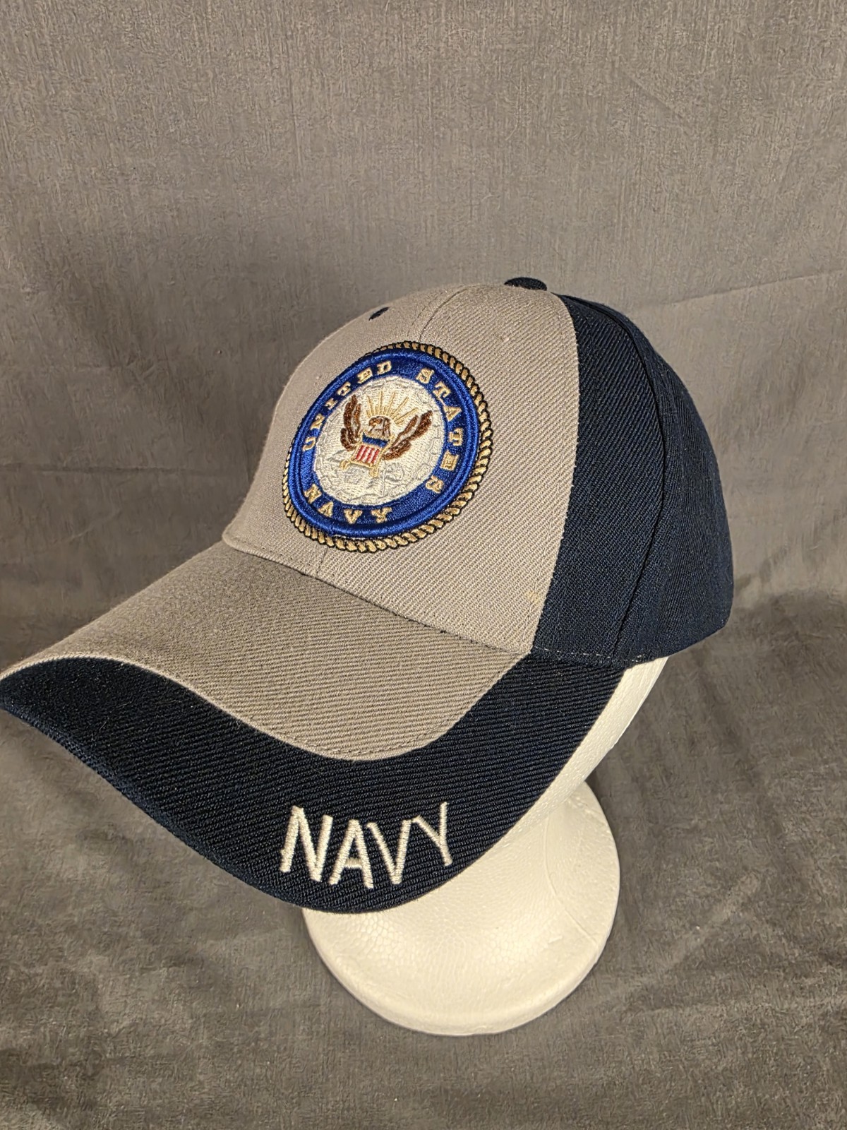 United States Navy Mens Cap Hat Strapback Dark US Navy Blue Outdoor