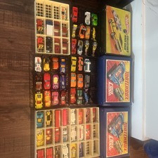 Lot Of 62 Vintage Matchbox  Hotwheels 3 Carry Cases