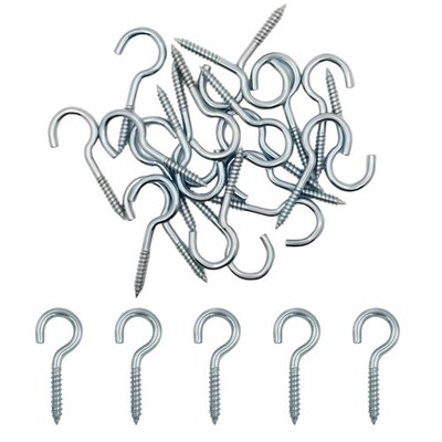 20pcs Screw Hooks Small Stainless Steel, Screw Hooks 3x40mm, Ceiling Hook...