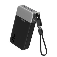 90W Power Bank 20000mAh Charging Portable External Battery with Detachable Cable