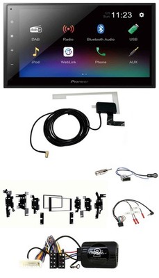 Pioneer DAB Lenkrad Bluetooth 2DIN USB Autoradio für Nissan Versa Tiida C11 2008