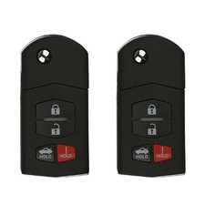 2 Replacement For Mazda 3 6 2010 2011 2012 2013 Keyless Remote Flip Key Fob Car
