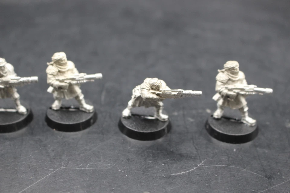 Warhammer 40k Imperial Guard Tallarn Desert Raiders Squad x10 Sergeant Metal - Image 4 of 4