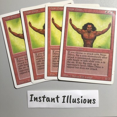 MP-HP  Mijae Djinn - Revised Edition Mtg Tcg Vintage
