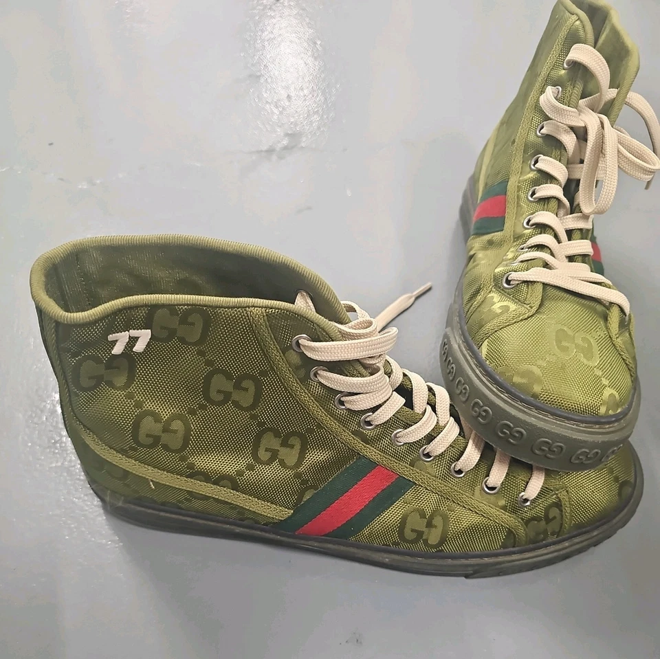 Zapatillas altas Gucci Off the Grid verdes (auténticas) Foto 4 de 4