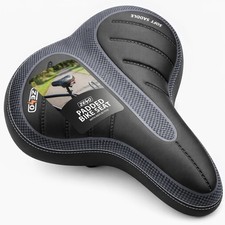 WIDE EXTRA COMFY BIKE BICYCLE CRUISER COMFORT SPORTY SOFT PAD SADDLE SEAT DOT