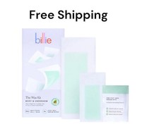 Billie Wax Kit - Body Underarm - Easy Convenient - No Heat - Made With Aloe