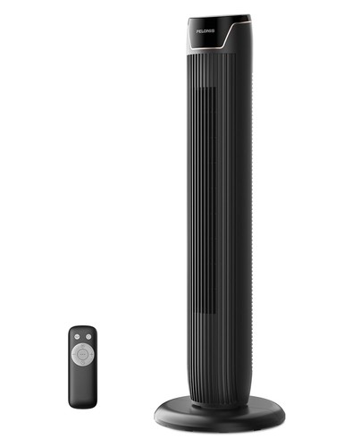 Elegant 36" Smart Tower Fan with Remote | Ultra-Quiet 27dB Bedroom Fan | 5 Speed