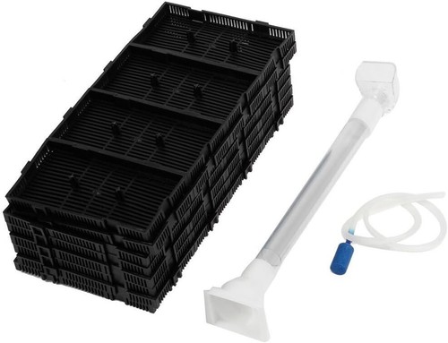 Efficient 32-Piece Undergravel Fish Tank Filter System with Easy Assembly - Picture 3 of 6