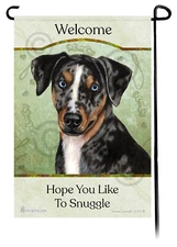 Catahoula Leopard Dog Hope You Like To Snuggle Garden Flag