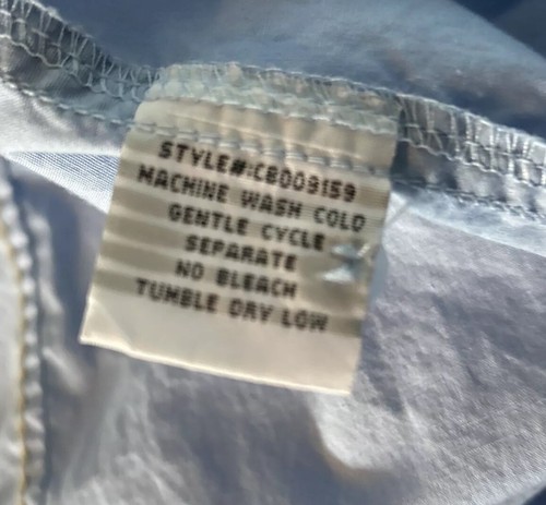 Cowboy Up Pearl Snap Shirt, XL, Light Blue, Graphic Design, Embroidered - Picture 11 of 11