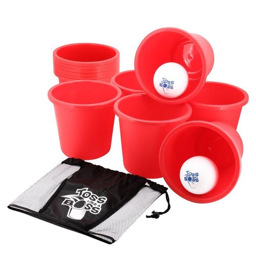 Toss Like A Boss Outdoor Giant Pong Lawn Game with Drawstring Bag New - Picture 3 of 10
