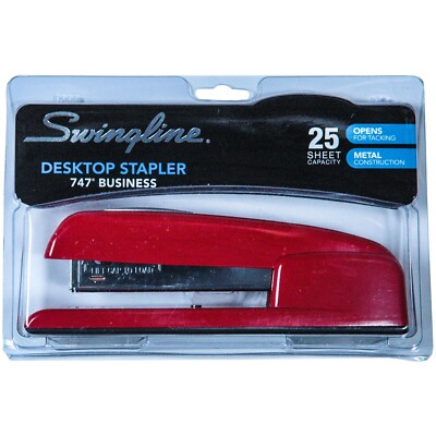 Red Swingline Stapler 747 Business Desktop Stapler 804993659234| eBay