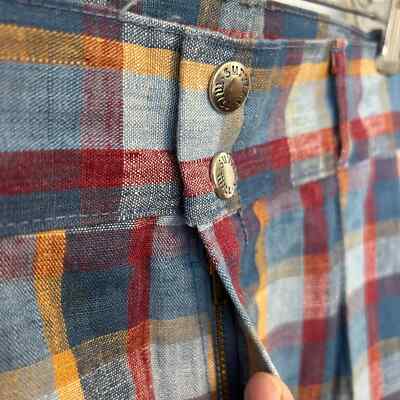 Sutters Mill Vintage 70's? Plaid Bell Bottom Pants Unisex NWOT | eBay