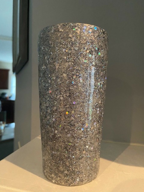 glitter stainless steel tumbler