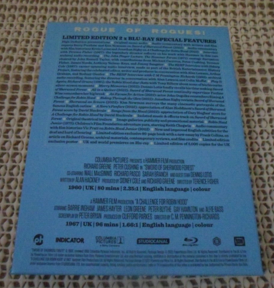 ROBIN HOOD AT HAMMER INDICATOR BLU RAY REGION B UK RELEASE eBay