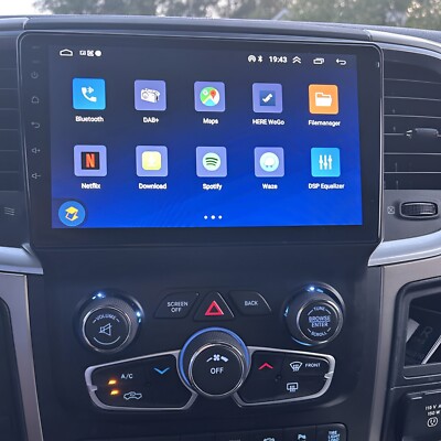 Fit for Apple Carplay Upgraded Radio for Dodge Ram 1500 2500 3500 2013-2019