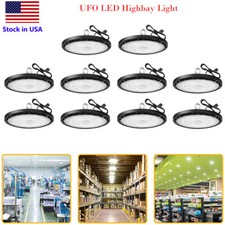 10 Pack 100W UFO LED High Bay Light Shop Industrial Commercial Factory Warehouse