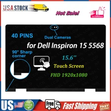 For Dell Inspiron 15 5568 5578 5579 LCD Touch Screen Digitizer Assembly + Bezel