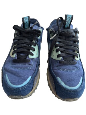 Nike Air Max Terrascape 90 Men's Sz Midnight Navy Aqua Sports Shoes  DV7413-400