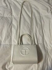 Telfar Tf012wts Women's Shopping Bag - White Gently Used