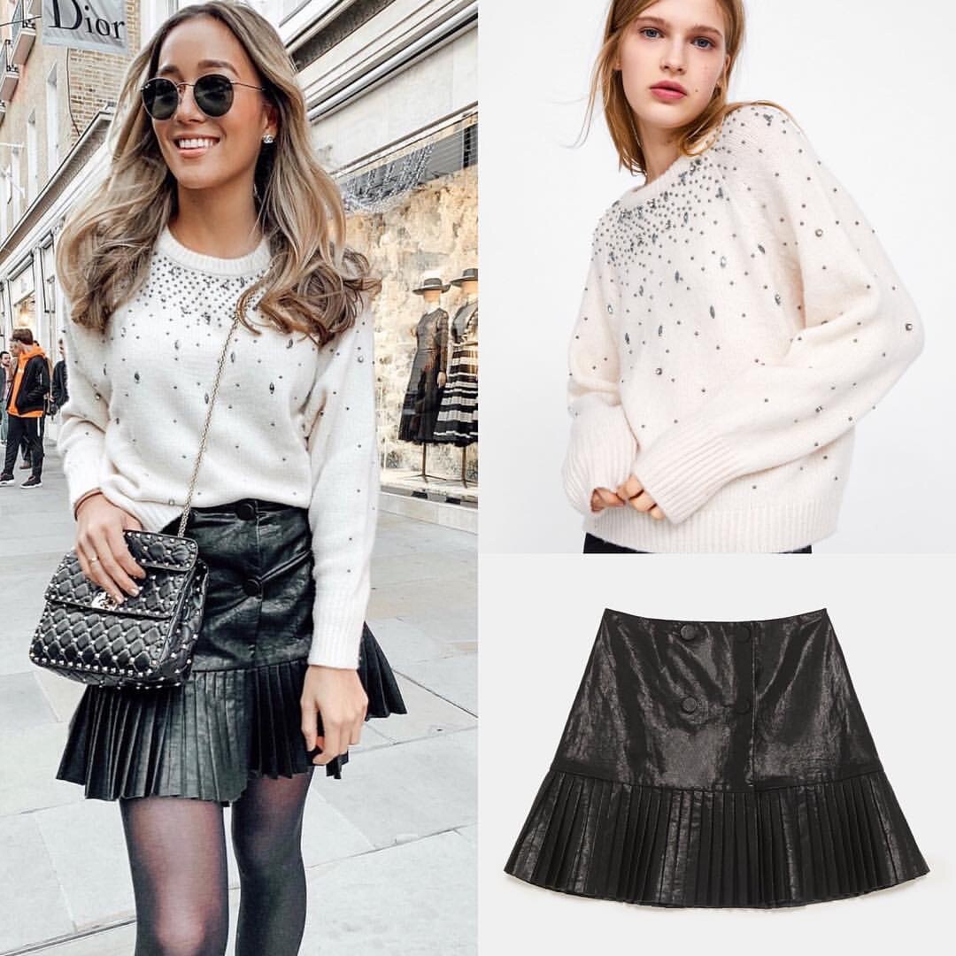 新品ZARAレイヤード変形ウールニットⅬ ZARA - 新品ZARAレイヤード変形ウールニットⅬの通販 by 会員制