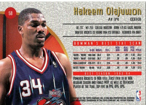 1997-98 Hakeem Olajuwon - Base & Inserts - Pick from List - Complete Your Set - Picture 3 of 73