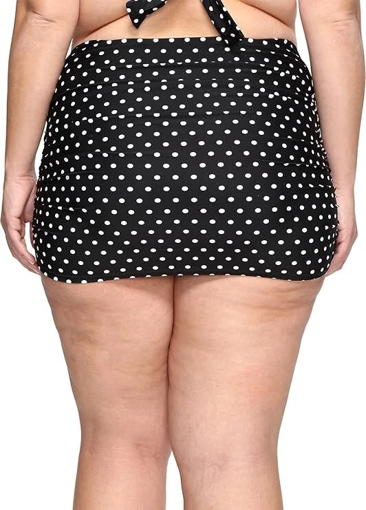 LAUREN RALPH LAUREN Mujer Talla Grande Punto Ultra Alta Cintura Hipster Negro/Blanco 16 Foto 2 de 2