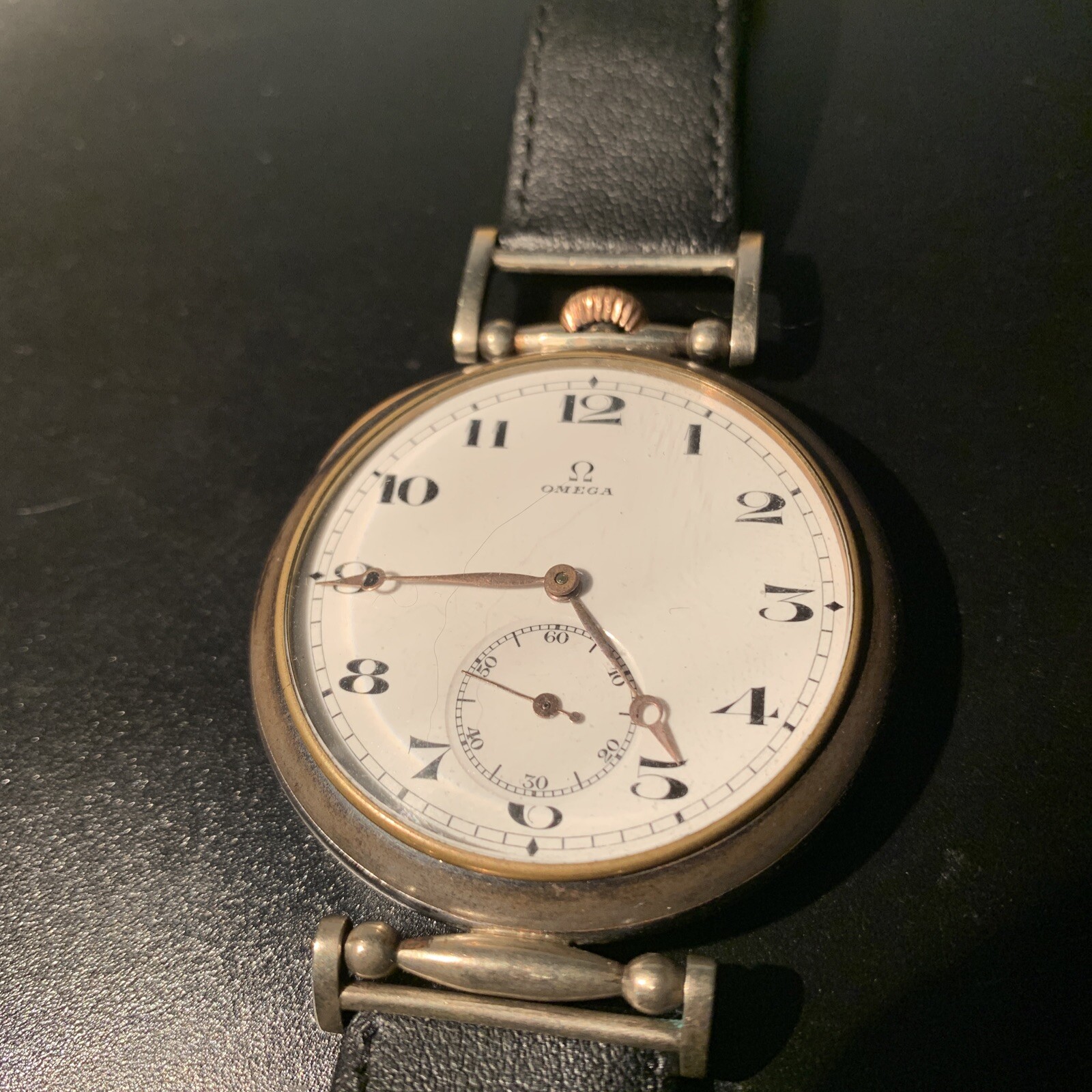 Antique Omega Pocket Watch Marriage Wrist Watch Works Great Reliable