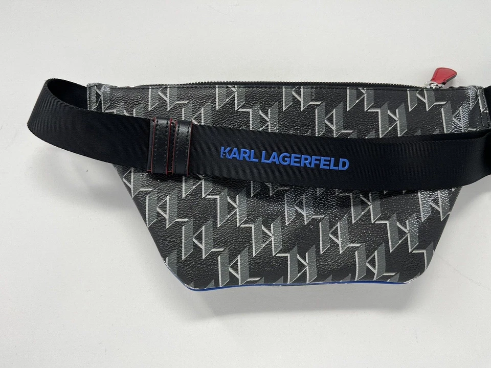 Karl Lagerfeld x Disney Pato Donald Bolso Cinturón Hombre - Negro - Raro Foto 3 de 4