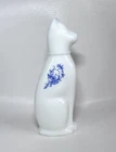 Vintage Avon Ming Cat Bird of Paradise Cologne 6 oz. Milk Glass Bottle Empty