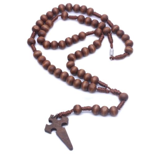 Prayer Beads 6mm Rosary for Necklace Pendant Woven Rope Chain - Afbeelding 1 van 7
