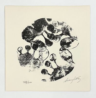 LIANG DOMINGUEZ La Huella Multiple 2002 signed framed original Cuban engraving