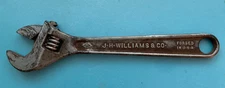 Vintage J.H. Williams & CO. Super Justable 8" Wrench, ALLOY -V-   FORGED in U.S.