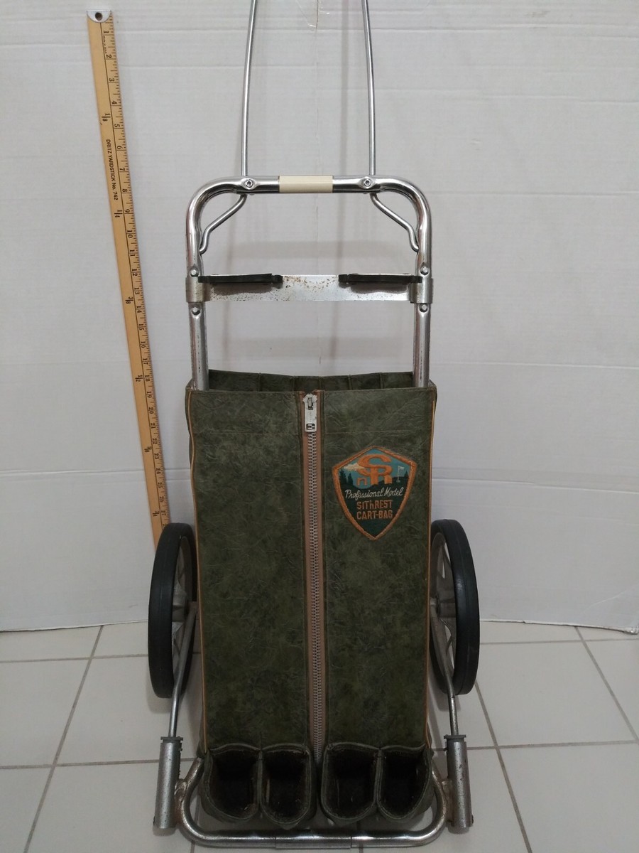 VINTAGE GOLF 🏌BAG CADDY SIT N REST PROFESSIONAL MODEL🏌RARE