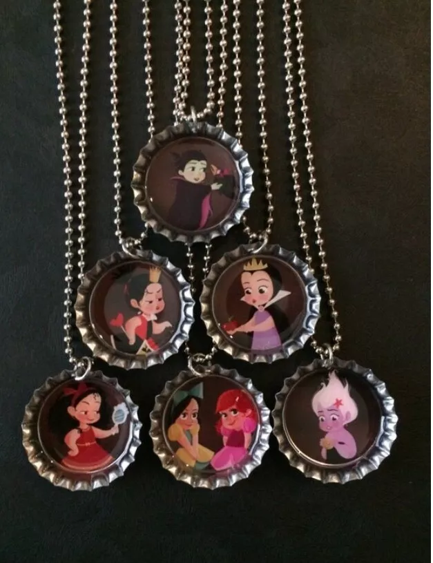 Disney Villain themed 6 necklaces party favors Cruella Available on request