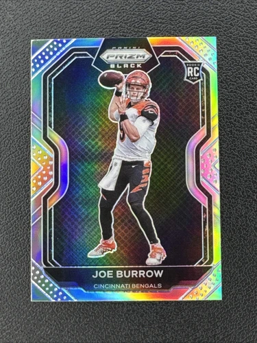 Joe Burrow 2020 Panini Prizm SILVER ROOKIE Chronicles Black Card #1 Bengals