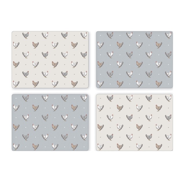 Cooksmart Farmers Kitchen Placemats and Coasters Table Mats Country