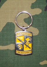 US Army Fort Knox ROTC Reenlist Keychain Fob
