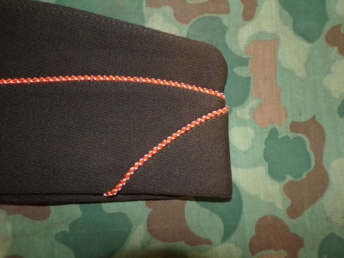 WW2 US Army Enlisted Man's Signal Corps Garrison Cap (OD Gaberdine) - Picture 3 of 4