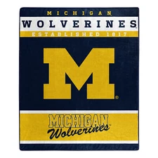 Northwest NCAA Michigan Wolverines Raschel Throw Blanket, 50" x 60"