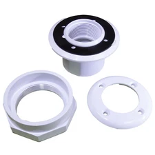 25522-100-000 Vinyl Pool I/O Fttng (1.5 X 1.5 Socket) White