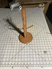 Vintage Kitchen Mug Tree Holder Coffee Cup Tea Rack Stand Storage Wood Oak B396