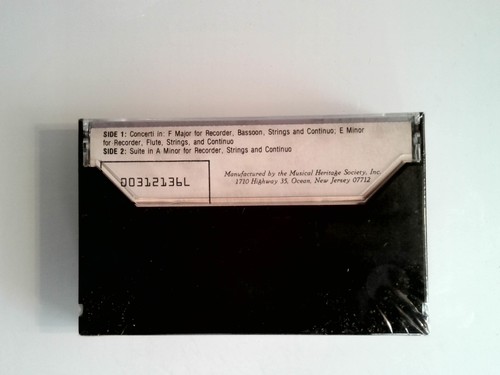 Georg Philipp Telemann Recorder Concerti Suite Iona Brown (Cassette) New Sealed - Picture 2 of 2