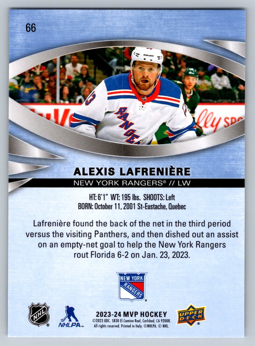 2023-24 Upper Deck MVP Single Card Pick List / Complete Your Set #'s 1-250 RC SP - Picture 134 of 198