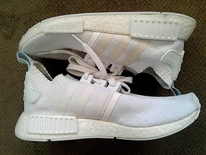 Schuhe adidas - Nmd_R1 Pk CQ2040 Ftwr White/Ftwr White/Blue Tint - Sneakers  - Halbschuhe - Damenschuhe | eschuhe.de
